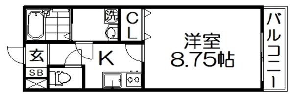 パ―チェ伊加賀本町の物件間取画像